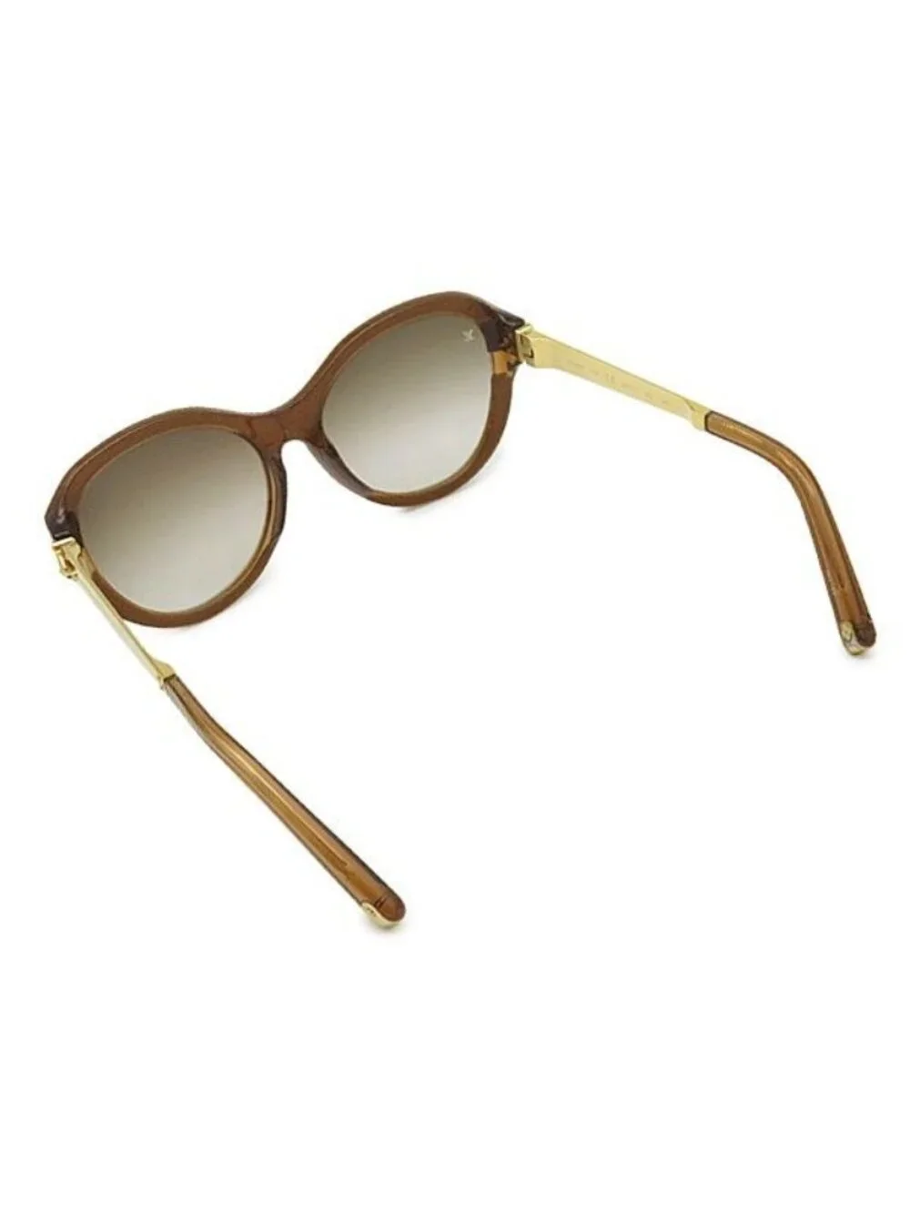 Louis Vuitton Sunglasses Petit Spcon 56 17 Acetate Nickel Alloy Brown Gold